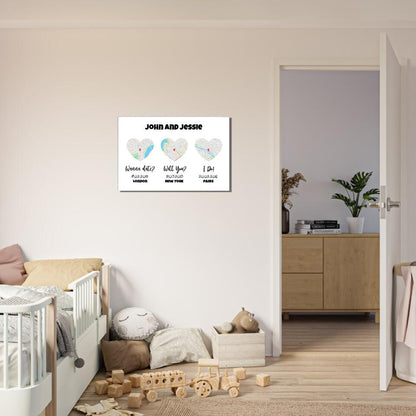 Love Milestones Personalized Art