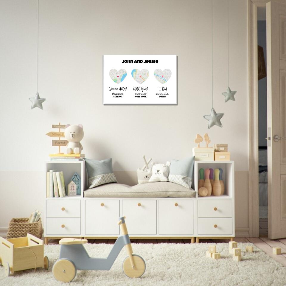 Love Milestones Personalized Art