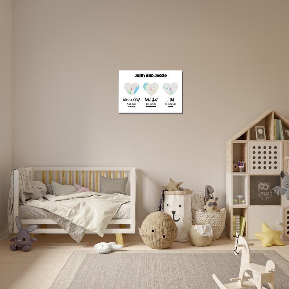 Love Milestones Personalized Art