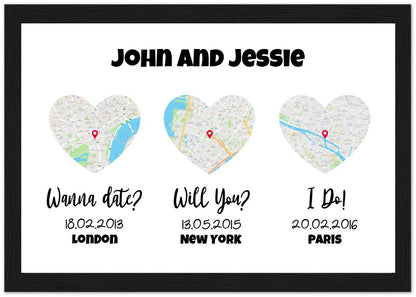 Love Milestones Personalized Art