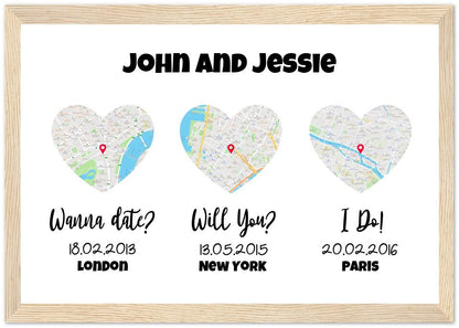 Love Milestones Personalized Art