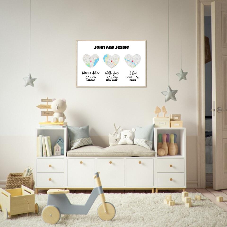 Love Milestones Personalized Art