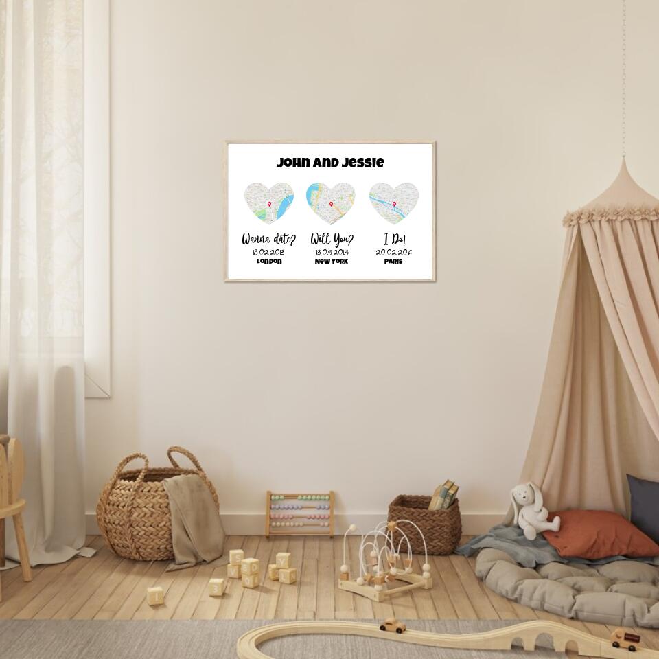 Love Milestones Personalized Art