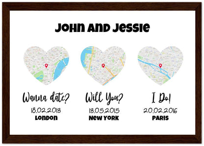 Love Milestones Personalized Art